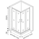 Заказать Душевой уголок 90х90 см Good Door Infinity CR-90-C-CH прозрачное в магазине сантехники Santeh-Crystal.ru