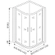 Купить Душевой уголок 80х80 см Good Door Infinity R-80-C-CH прозрачное в магазине сантехники Santeh-Crystal.ru