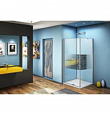 Душевой уголок 100х100 см Good Door Fantasy CR-100-F-CH прозрачный с рисунком