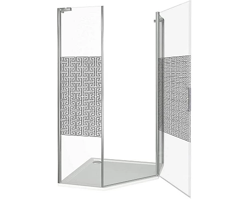 Заказать Душевой уголок 100х100 см Good Door Fantasy PNT-100-F-CH прозрачный с рисунком в магазине сантехники Santeh-Crystal.ru