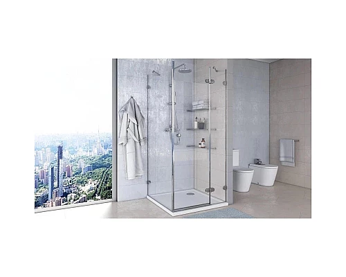 Заказать Душевой уголок 98х98 см Акватон Lax SQR R 1AX020SSXX000 прозрачное в магазине сантехники Santeh-Crystal.ru