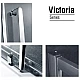 Купить Душевой уголок 170х90 см Gemy Victoria S30192C-A90 прозрачное в магазине сантехники Santeh-Crystal.ru