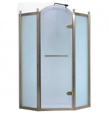 Душевой уголок 100х100 см Orans 1656B00 матовое с прозрачным узором