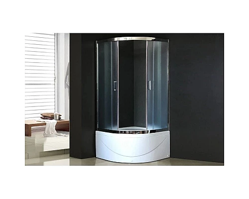 Заказать Душевой уголок с поддоном 90х90 см Royal Bath RB90BK-C-CH матовое в магазине сантехники Santeh-Crystal.ru