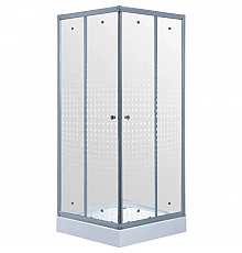 Душевой уголок с поддоном 80x80 см Timo TL-8002 R прозрачное с рисунком