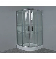 Душевой уголок с поддоном 90x90 см Timo TL-9001 R прозрачное с рисунком