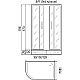 Купить Душевой уголок без поддона 120х80х170 см River DON 120/80/26 МТ R в магазине сантехники Santeh-Crystal.ru