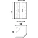 Заказать Душевой уголок без поддона 90х90х150 см River DON LIGHT 90/44 МТ в магазине сантехники Santeh-Crystal.ru