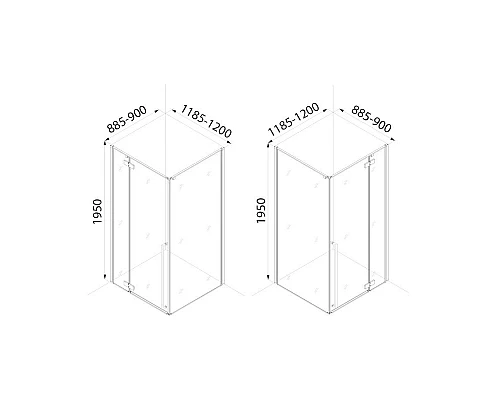 Приобрести Душевой уголок 120x90 см IDDIS Slide SLI6BS2i23 прозрачное в магазине сантехники Santeh-Crystal.ru
