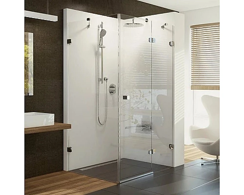 Заказать Душевой уголок 110х80 см Ravak Brilliant BSDPS + B SET R 0UPD4A00Z1 + D01000A079 прозрачное в магазине сантехники Santeh-Crystal.ru