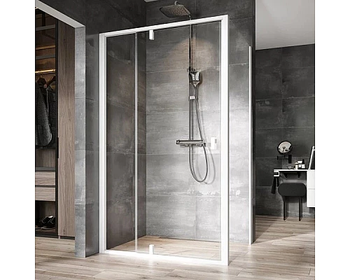 Заказать Душевой уголок 120х100 см Ravak Nexty NDOP2 + NPSS 03OG0101Z1 + 90OA0100Z1 прозрачное в магазине сантехники Santeh-Crystal.ru