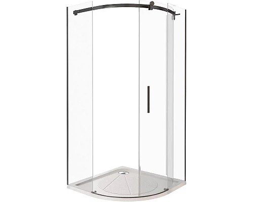 Заказать Душевой уголок 100х100 см Good Door Galaxy R-100-C-B прозрачное в магазине сантехники Santeh-Crystal.ru