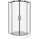 Приобрести Душевой уголок 90х90 см Good Door Galaxy R-TD-90-C-B прозрачное в магазине сантехники Santeh-Crystal.ru