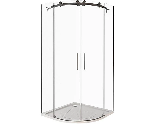 Купить Душевой уголок 100х100 см Good Door Galaxy R-TD-100-C-B прозрачное в магазине сантехники Santeh-Crystal.ru