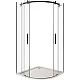 Купить Душевой уголок 100х100 см Good Door Galaxy R-TD-100-C-B прозрачное в магазине сантехники Santeh-Crystal.ru