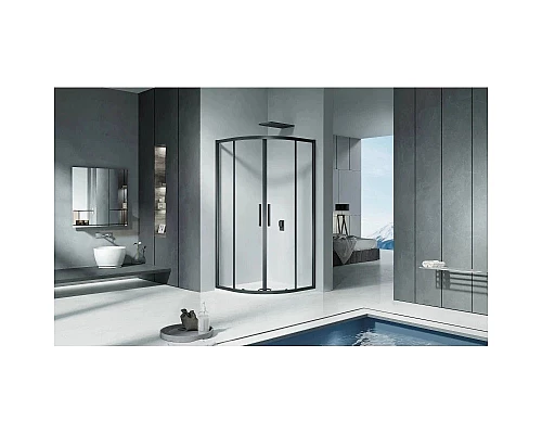 Купить Душевой уголок 90х90 см Good Door Cofe R-90-C-B прозрачное в магазине сантехники Santeh-Crystal.ru