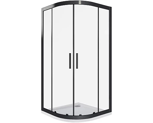 Купить Душевой уголок 90х90 см Good Door Cofe R-90-C-B прозрачное в магазине сантехники Santeh-Crystal.ru