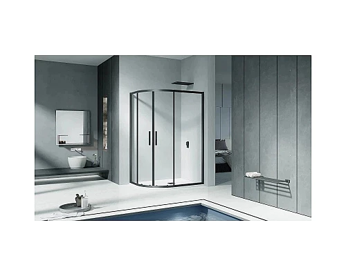 Купить Душевой уголок 120х80 см Good Door Cofe R-120-C-B прозрачное в магазине сантехники Santeh-Crystal.ru