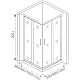 Приобрести Душевой уголок 100х100 см Good Door Cofe CR-100-C-B прозрачное в магазине сантехники Santeh-Crystal.ru