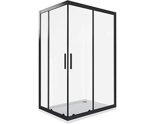 Приобрести Душевой уголок 120х80 см Good Door Cofe CR-120-80-C-B прозрачное в магазине сантехники Santeh-Crystal.ru