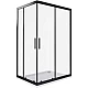 Приобрести Душевой уголок 120х80 см Good Door Cofe CR-120-80-C-B прозрачное в магазине сантехники Santeh-Crystal.ru
