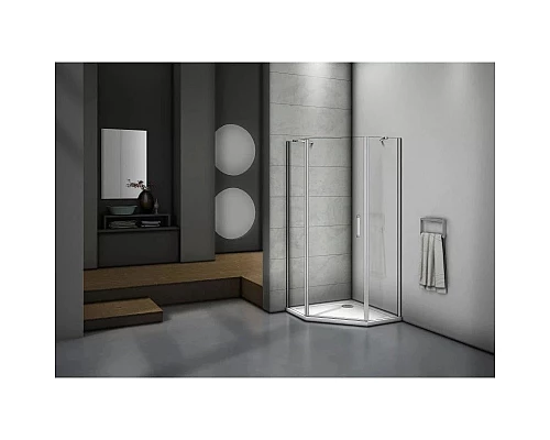 Купить Душевой уголок 90х90 см Good Door Mokka PNT-90-C-WE прозрачное в магазине сантехники Santeh-Crystal.ru