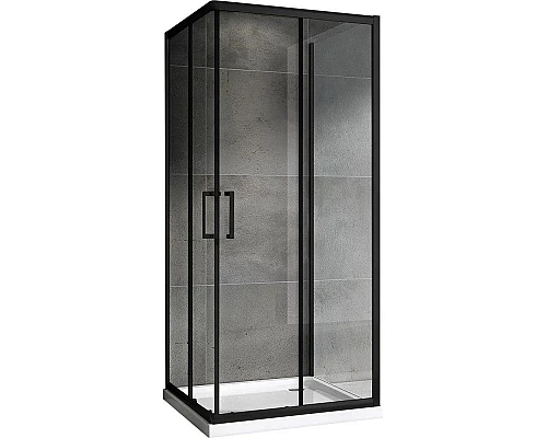 Приобрести Душевой уголок 90х90 см Abber Schwarzer Diamant AG02090B-S90B прозрачное в магазине сантехники Santeh-Crystal.ru