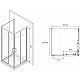 Приобрести Душевой уголок 90х90 см Abber Schwarzer Diamant AG02090B-S90B прозрачное в магазине сантехники Santeh-Crystal.ru