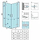 Заказать Душевой уголок 78х78 см Rea Hugo REA-K6608 прозрачное в магазине сантехники Santeh-Crystal.ru