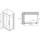 Заказать Душевой уголок 160х75 см Abber Schwarzer Diamant AG30160BH-S75B прозрачное в магазине сантехники Santeh-Crystal.ru