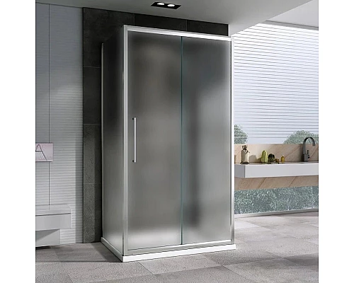 Приобрести Душевой уголок 120х80 см Abber Schwarzer Diamant AG30120MH-S80M-S80M матовое в магазине сантехники Santeh-Crystal.ru