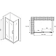 Купить Душевой уголок 120х75 см Abber Schwarzer Diamant AG30120B-S75B прозрачное в магазине сантехники Santeh-Crystal.ru