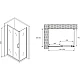 Купить Душевой уголок 120х85 см Abber Schwarzer Diamant AG30120B-S85B прозрачное в магазине сантехники Santeh-Crystal.ru