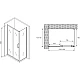 Заказать Душевой уголок 140х75 см Abber Schwarzer Diamant AG30140B-S75B прозрачное в магазине сантехники Santeh-Crystal.ru