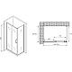Приобрести Душевой уголок 150х85 см Abber Schwarzer Diamant AG30150B-S85B прозрачное в магазине сантехники Santeh-Crystal.ru