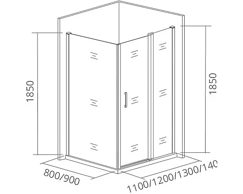 Купить Боковая стенка 90 см Good Door Infinity SP-90-C-CH прозрачное в магазине сантехники Santeh-Crystal.ru