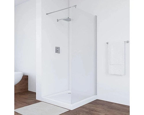 Приобрести Неподвижная перегородка 106х189 см Vegas Glass EAF 106 07 10 сатин в магазине сантехники Santeh-Crystal.ru