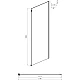 Купить Боковая стенка 120 см Ambassador Benefit 120HB прозрачное в магазине сантехники Santeh-Crystal.ru