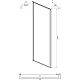 Купить Боковая стенка 80 см Ambassador Elysium 80KX прозрачное в магазине сантехники Santeh-Crystal.ru