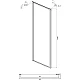 Приобрести Боковая стенка 90 см Ambassador Elysium 90KX прозрачное в магазине сантехники Santeh-Crystal.ru