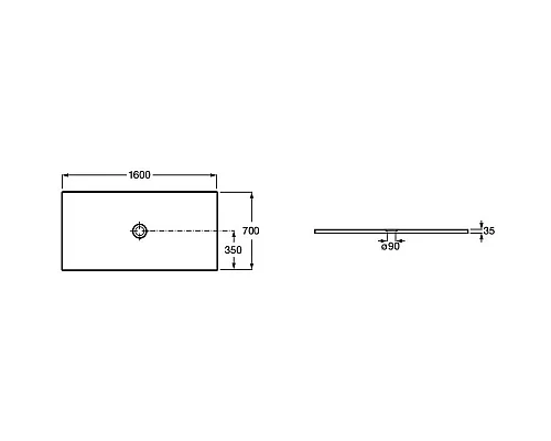 Купить Керамический поддон 160х70 см Roca Cratos 3740L3630 в магазине сантехники Santeh-Crystal.ru