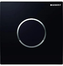 Система электронного управления смывом писсуара, питание от сети, защитная крышка типа 10 Geberit черный/глянцевый хром 116.025.KM.1