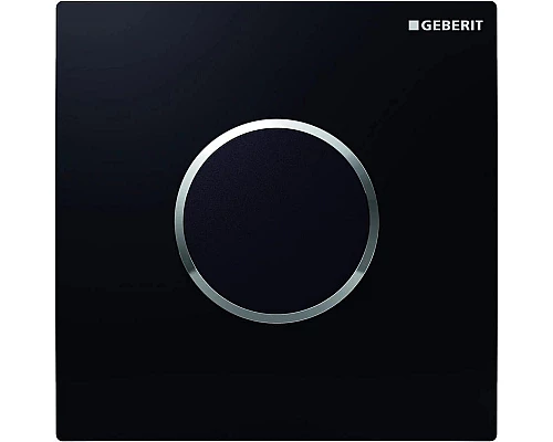 Купить Система электронного управления смывом писсуара, питание от сети, защитная крышка типа 10 Geberit черный/глянцевый хром 116.025.KM.1 в магазине сантехники Santeh-Crystal.ru