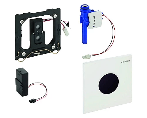 Заказать Система электронного управления смывом писсуара, питание от батарей, защитная крышка типа 01 Geberit глянцевый хром 116.031.21.5 в магазине сантехники Santeh-Crystal.ru