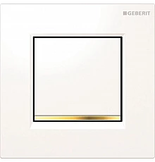 Система пневматического управления смывом писсуара, смывная клавиша типа 30 Geberit белый/позолота/белый 116.017.KK.1