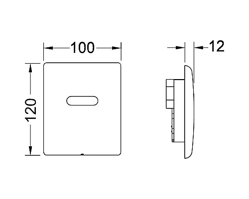 Заказать Система электронного управления смывом писсуара, питание от сети TECE TECEplanus белый матовый 9242355 в магазине сантехники Santeh-Crystal.ru