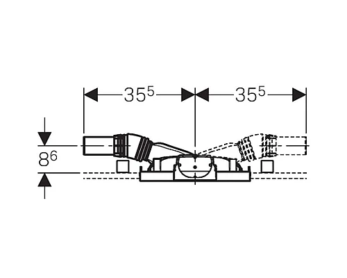Заказать Монтажный элемент для душа H50, пониженная монтажная высота Geberit Duofix 111.593.00.1 в магазине сантехники Santeh-Crystal.ru