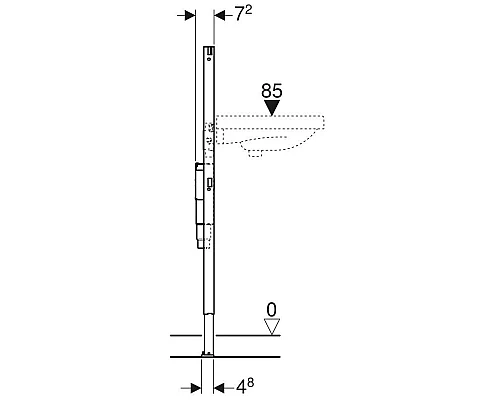 Заказать Монтажный элемент для умывальника, H112, Geberit Duofix 111.556.00.1 в магазине сантехники Santeh-Crystal.ru