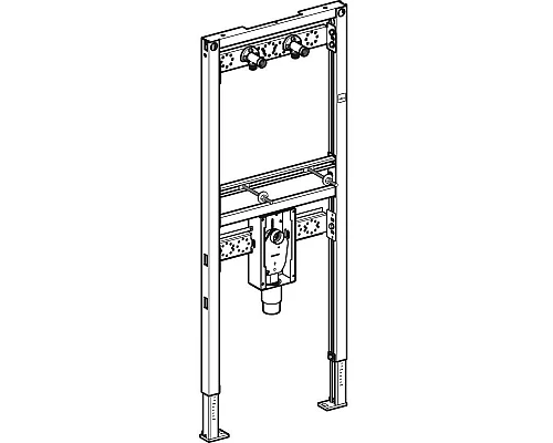 Приобрести Монтажный элемент для умывальника, H130, настенный смеситель наружного монтажа Geberit Duofix 111.477.00.1 в магазине сантехники Santeh-Crystal.ru
