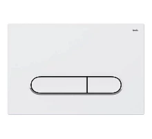 Смывная клавиша IDDIS Unifix белый матовый/глянцевый хром/белый матовый UNI01WCi77